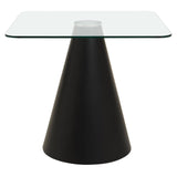 Clear Glass Square Dining Table