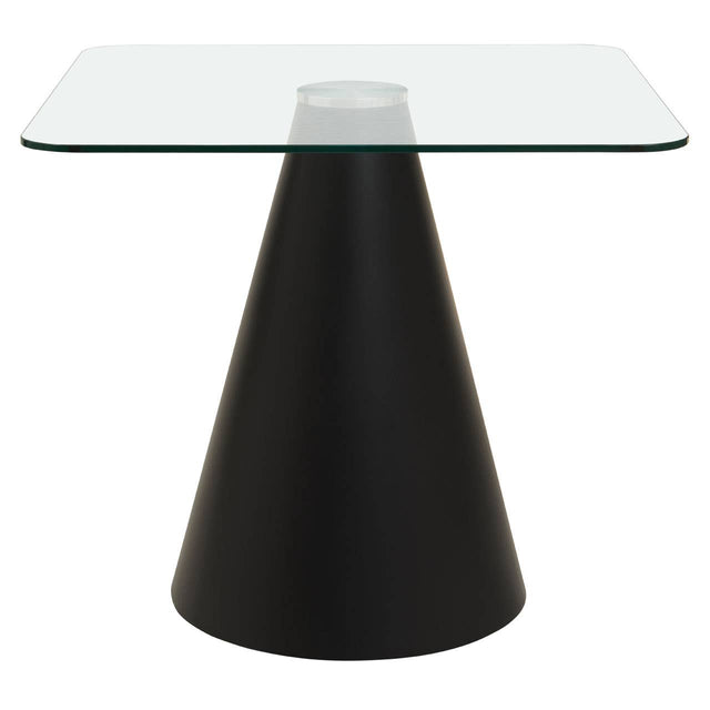 Clear Glass Square Dining Table