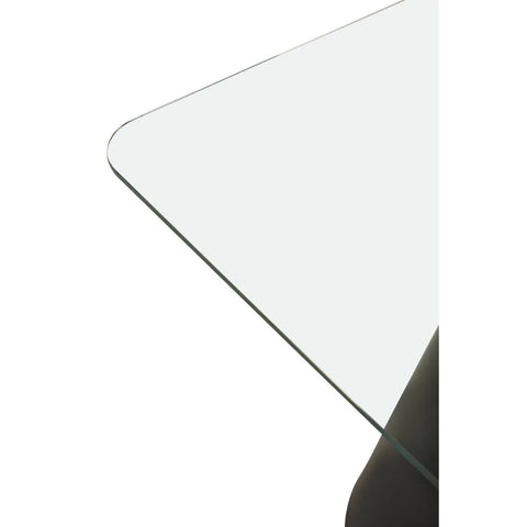 Clear Glass Square Dining Table