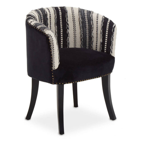 Artisanal Velvet Accent Chair