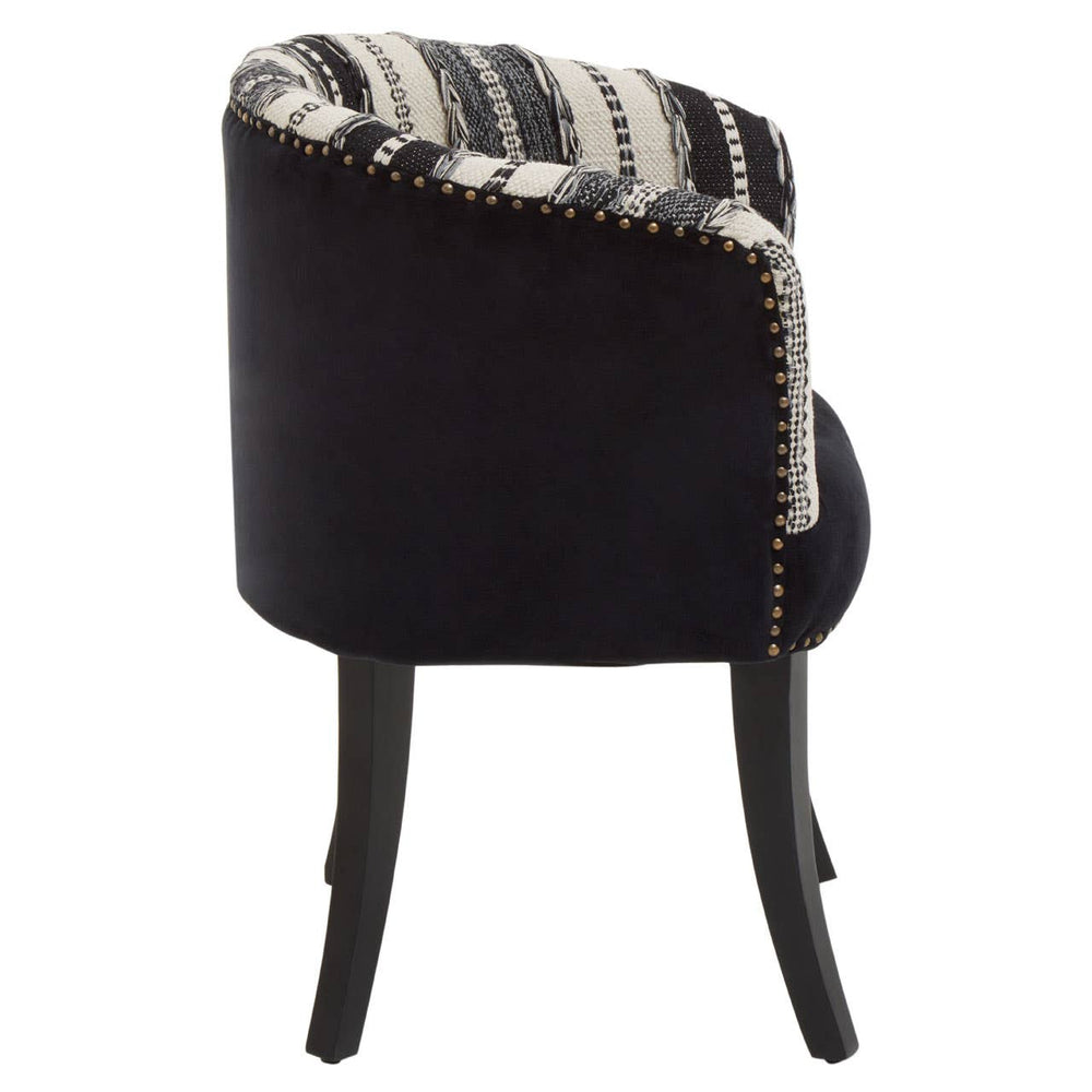 Artisanal Velvet Accent Chair