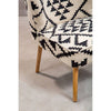 Geometric Pattern Upholstered Accent Chair