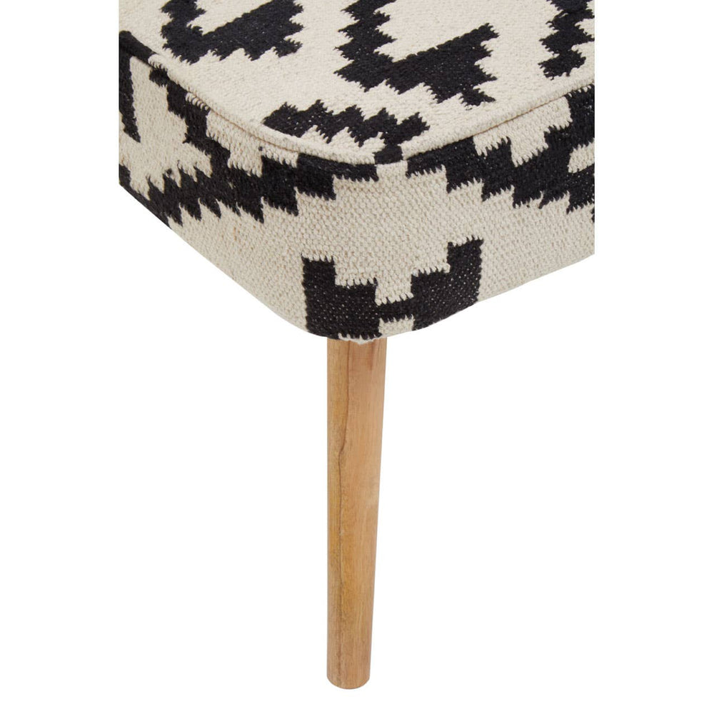 Geometric Pattern Upholstered Accent Chair