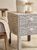 Floral Bone Inlay Side Table