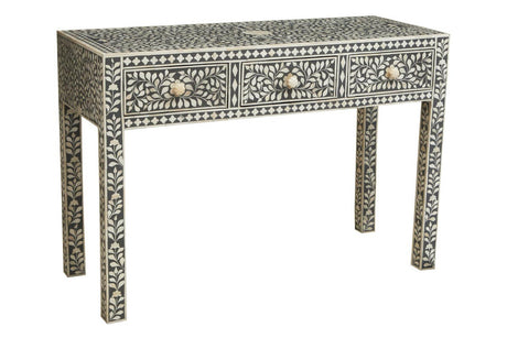 Bone Inlay Floral Desk
