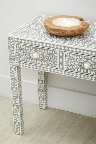 Bone Inlay Floral Desk