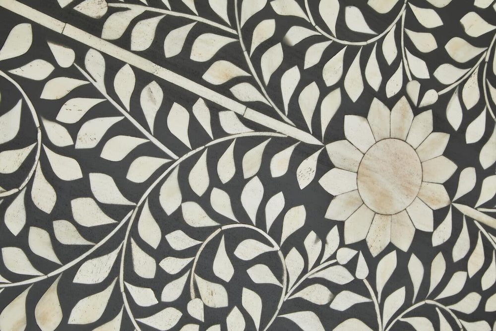 Bone Inlay Floral Desk