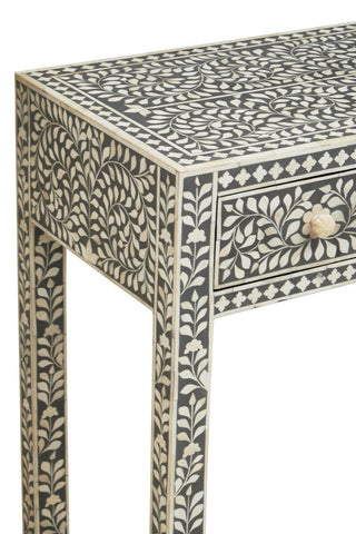 Bone Inlay Floral Desk