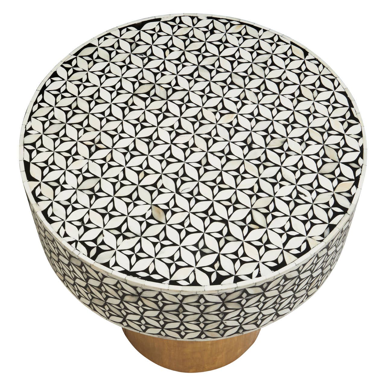 Geometric Bone Side Table