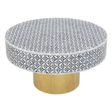 **Elegant Bone Inlay Coffee Table**
