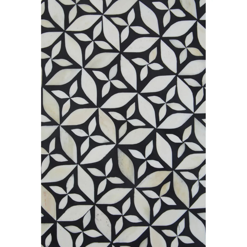 **Elegant Bone Inlay Coffee Table**