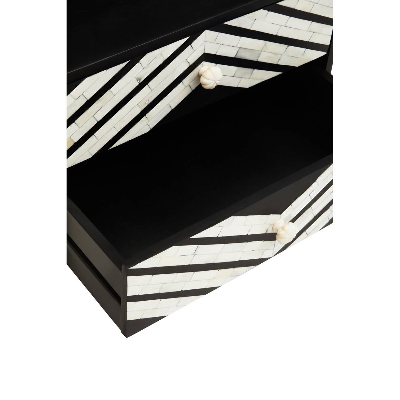 Exotic Floral Drawer Side Tables