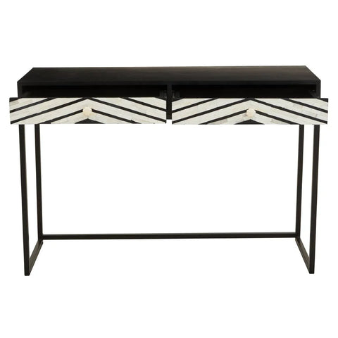 Bone Inlay Console Table