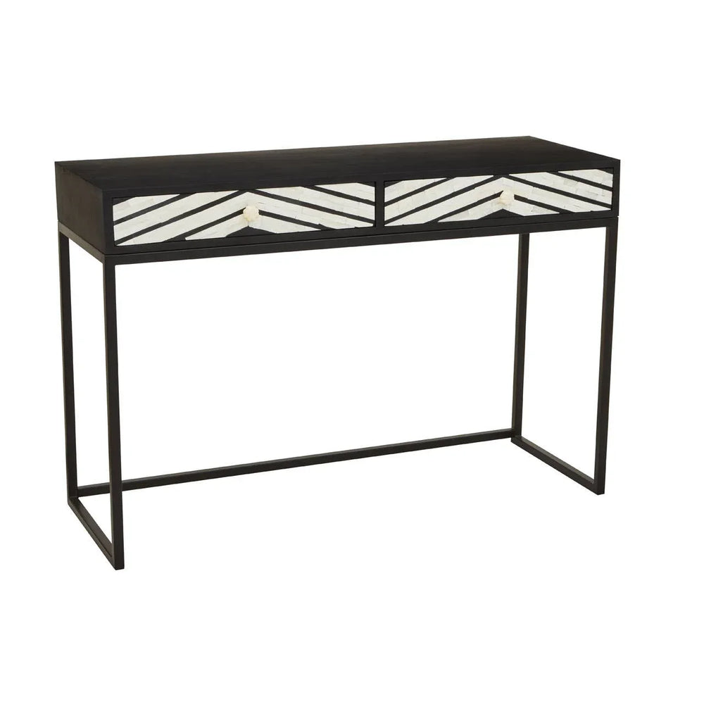 Bone Inlay Console Table