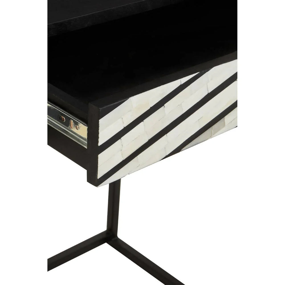 Bone Inlay Console Table