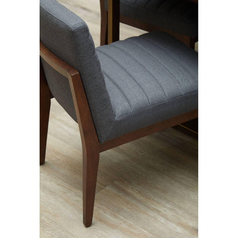 Charcoal Channel Accent Chair