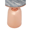 Copper & Marble Side Table