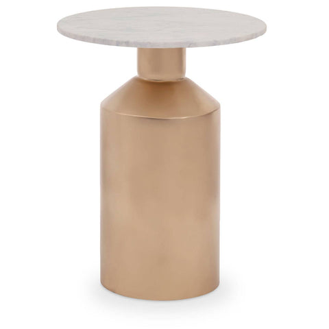 Golden Marble Side Table