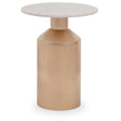 Golden Marble Side Table