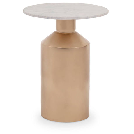 Golden Marble Side Table