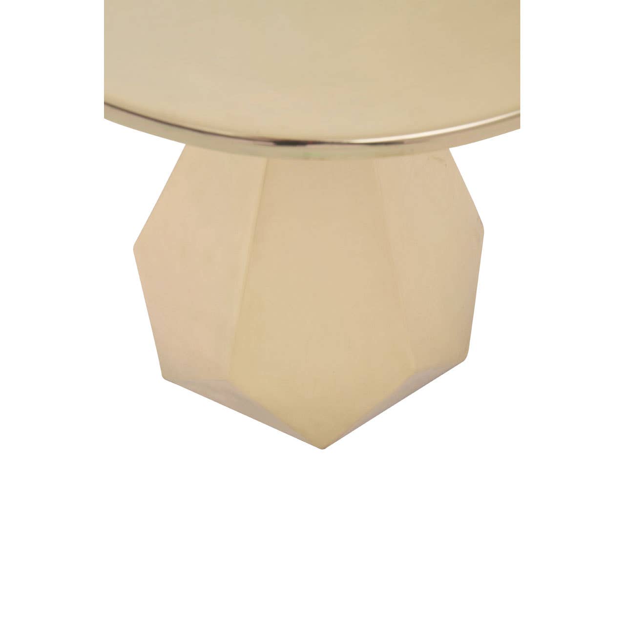Golden Luxe Geometric Side Table