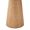 Golden Embossed White Side Table