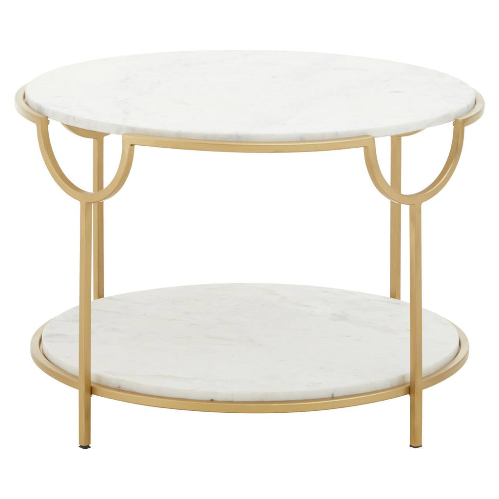 Elegant Marble Gold Side Table