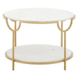 Elegant Marble Gold Side Table