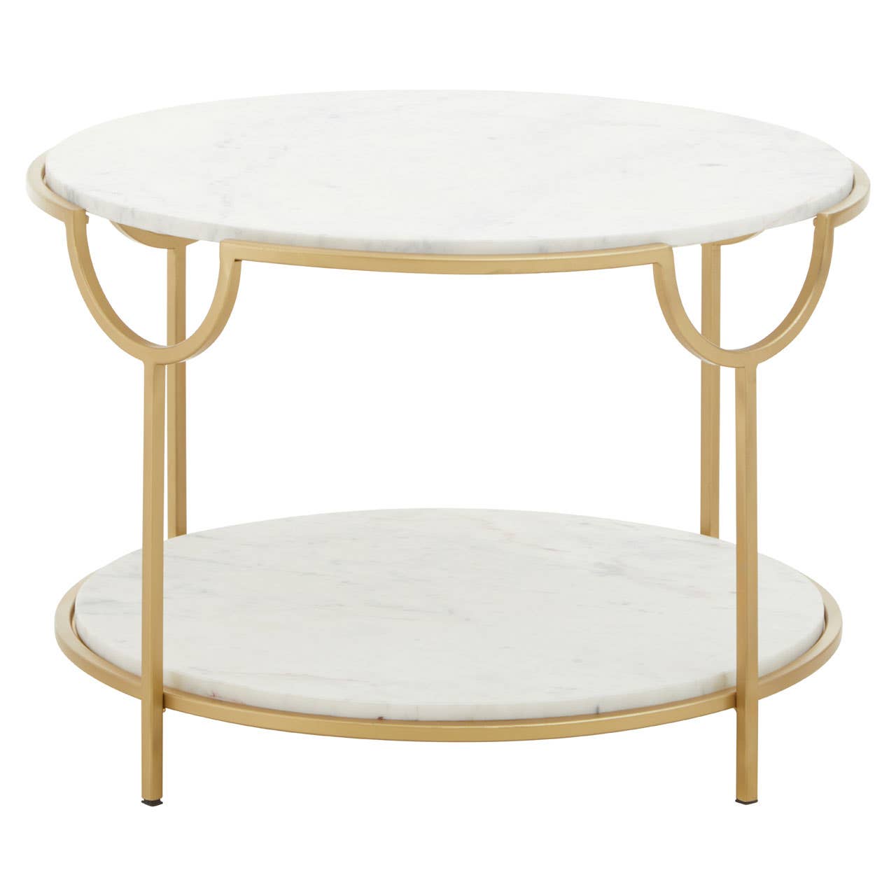 Elegant Marble Gold Side Table