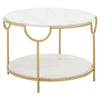 Elegant Marble Gold Side Table