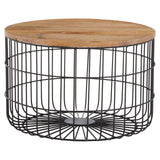 Rustic Cage Side Table