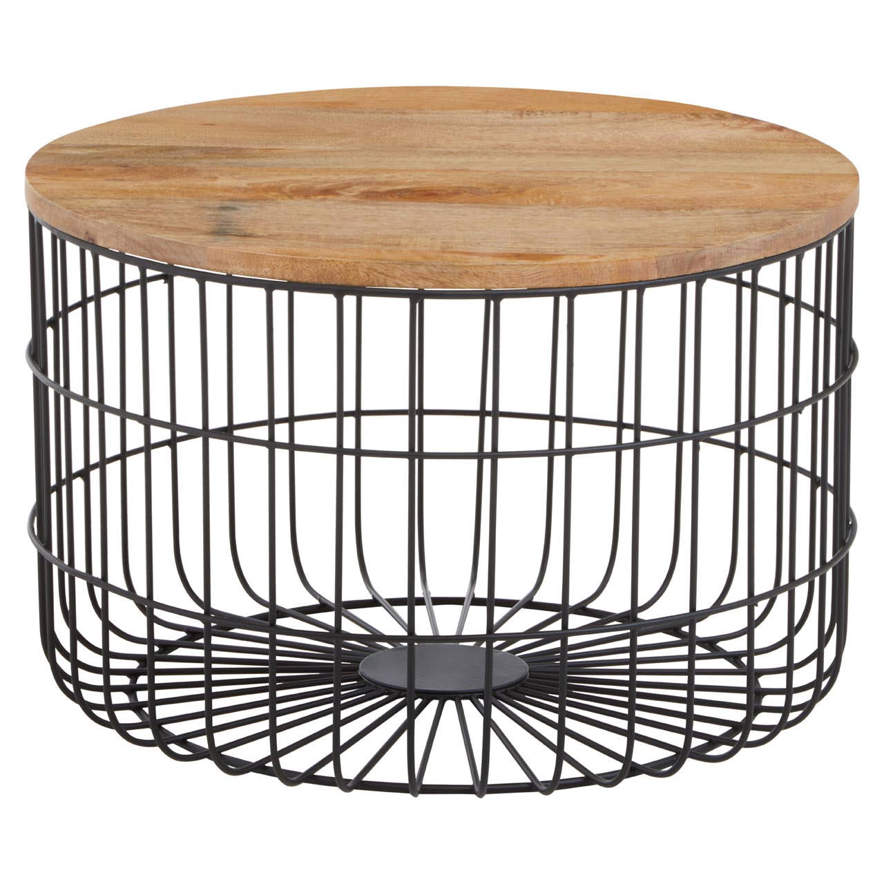 Rustic Cage Side Table