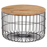 Rustic Cage Side Table