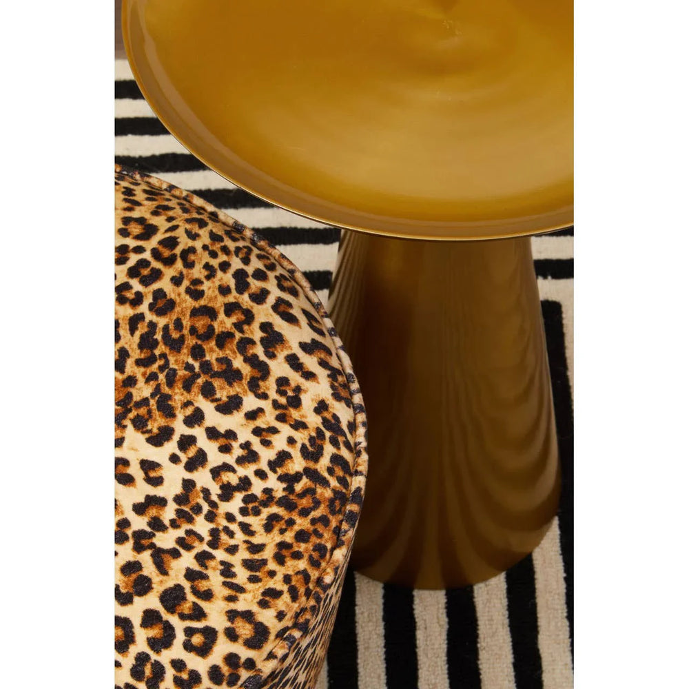 Golden Round Side Table