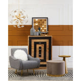 Golden Round Side Table