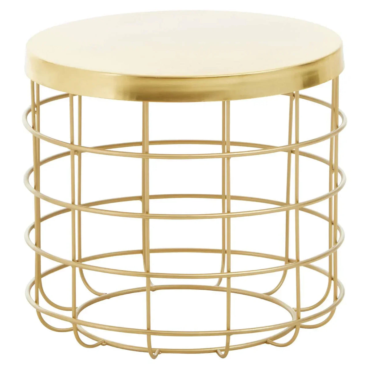Golden Cage Side Table – Home Centre Direct