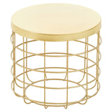 Golden Cage Side Table
