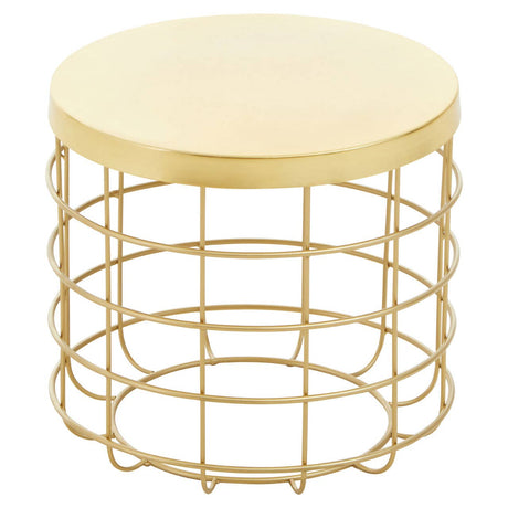 Golden Cage Side Table