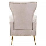 Luxe Channel Tufted Accent Chair