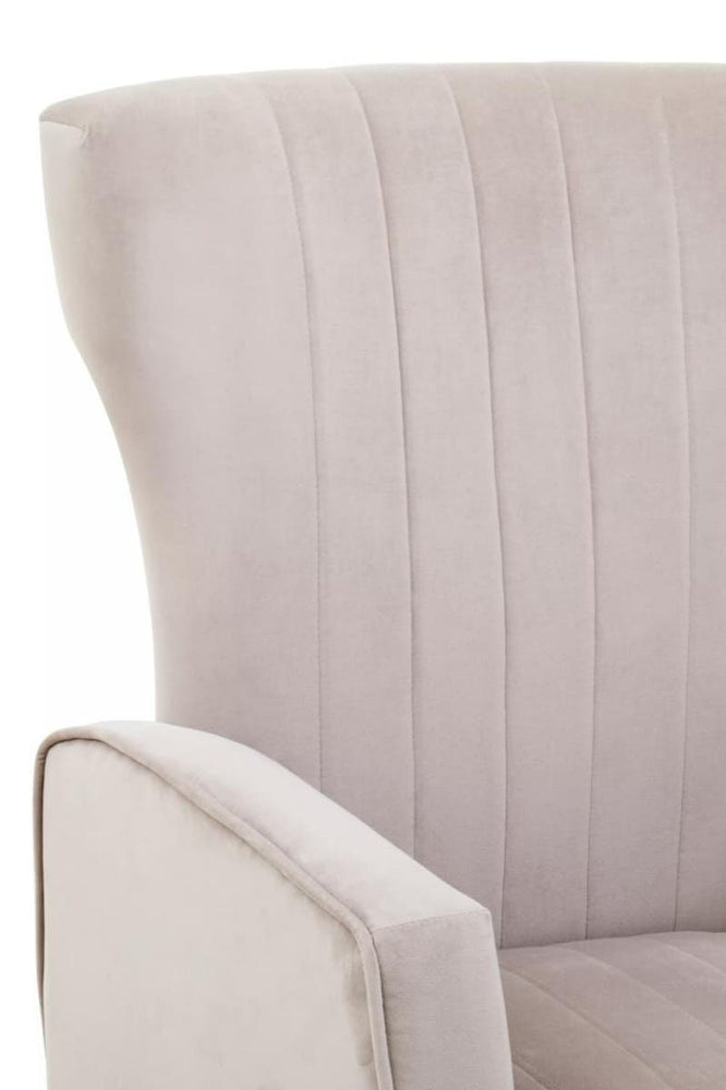 Luxe Channel Tufted Accent Chair