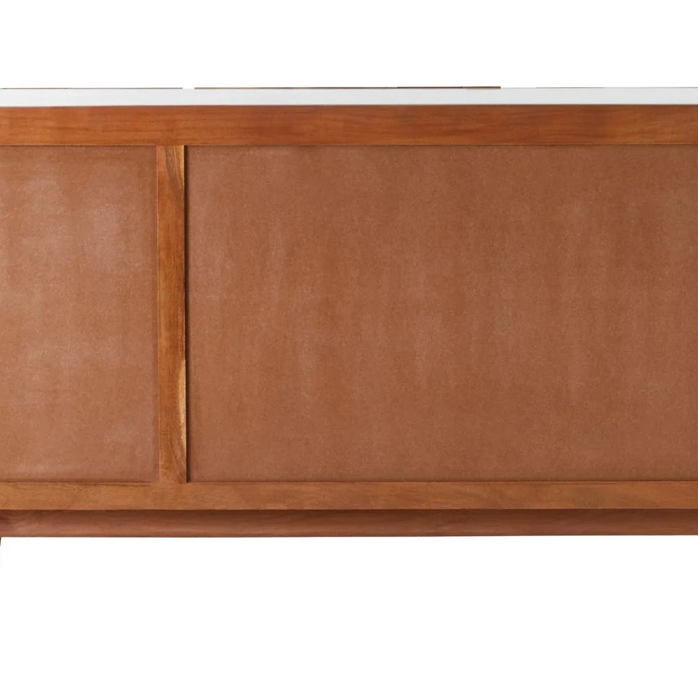 Luxury White Marble Sideboard with 3 Drawers - Myan Collection