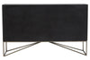 Solana Brown Geometric Pattern Mango Wood Sideboard with Metal Base