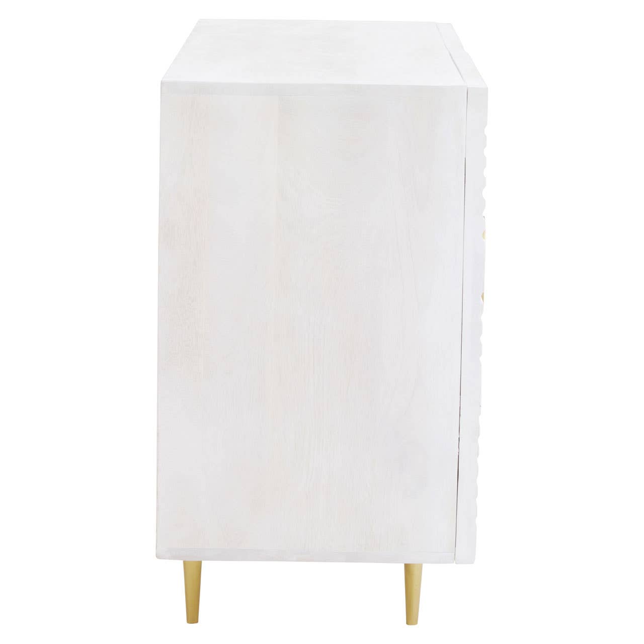 Golden Touch Mango Wood Sideboard with Circular Handles