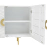 Golden Touch Mango Wood Sideboard with Circular Handles