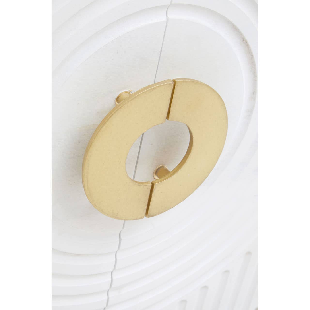 Golden Touch Mango Wood Sideboard with Circular Handles