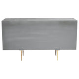 Rustic Elegance Mango Wood Sideboard with Woven Doors.