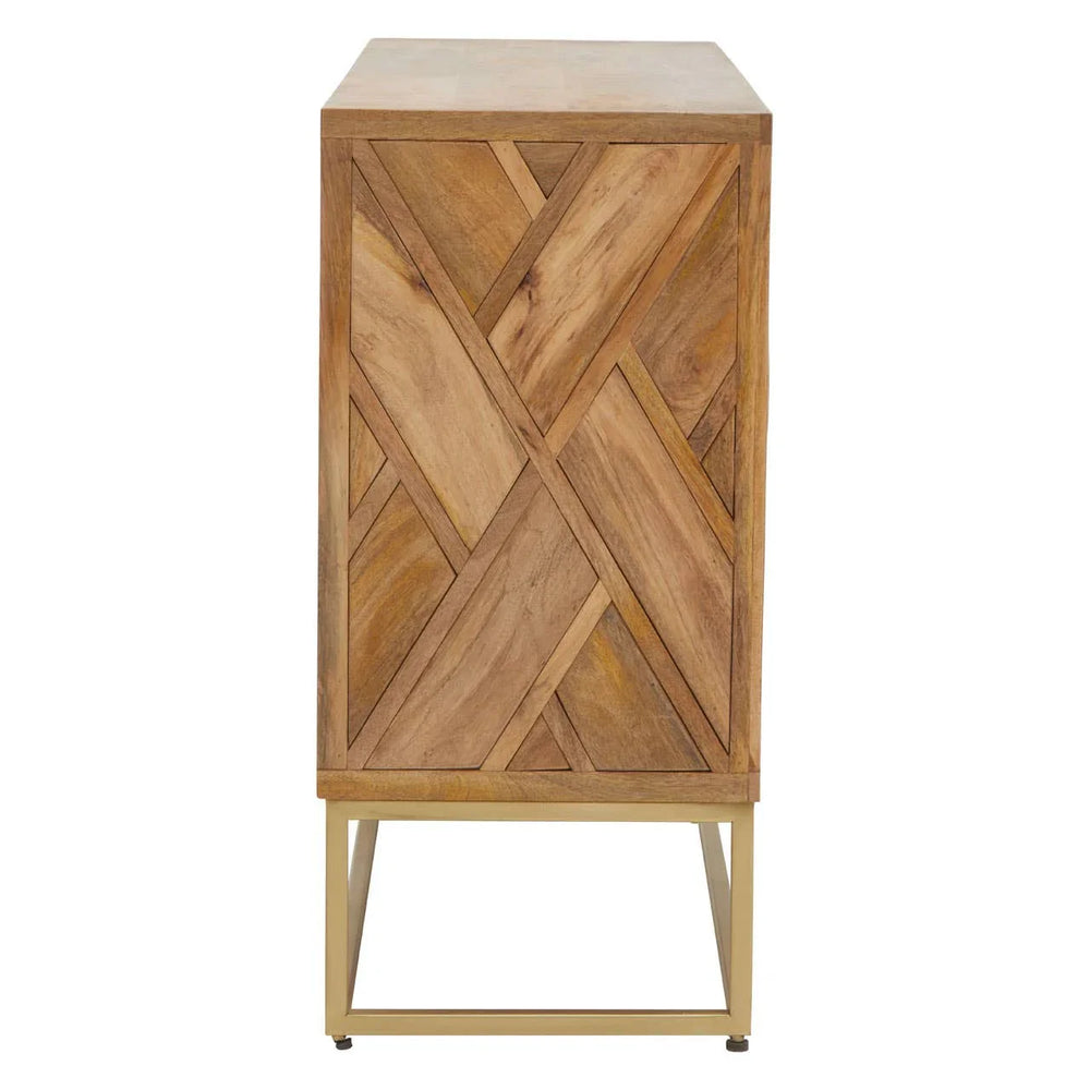 Golden Leg Mango Wood Sideboard