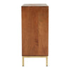 Luxor Mango Wood Sideboard Exquisite Carved Detail and Gold Accents
