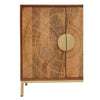 Luxor Mango Wood Sideboard Exquisite Carved Detail and Gold Accents
