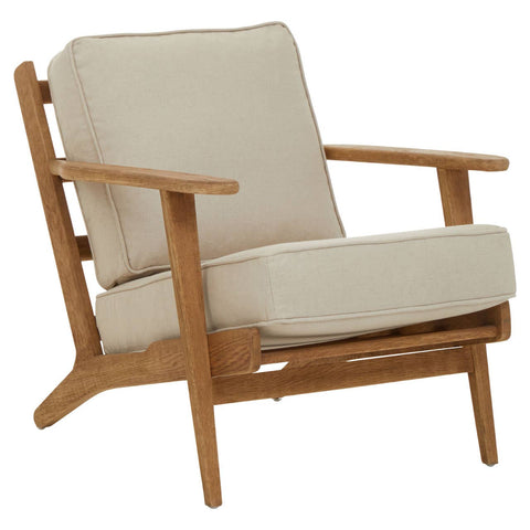 Oak Reclined Armchair